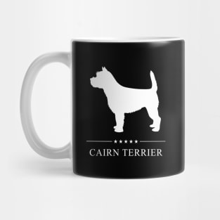 Cairn Terrier Dog White Silhouette Mug